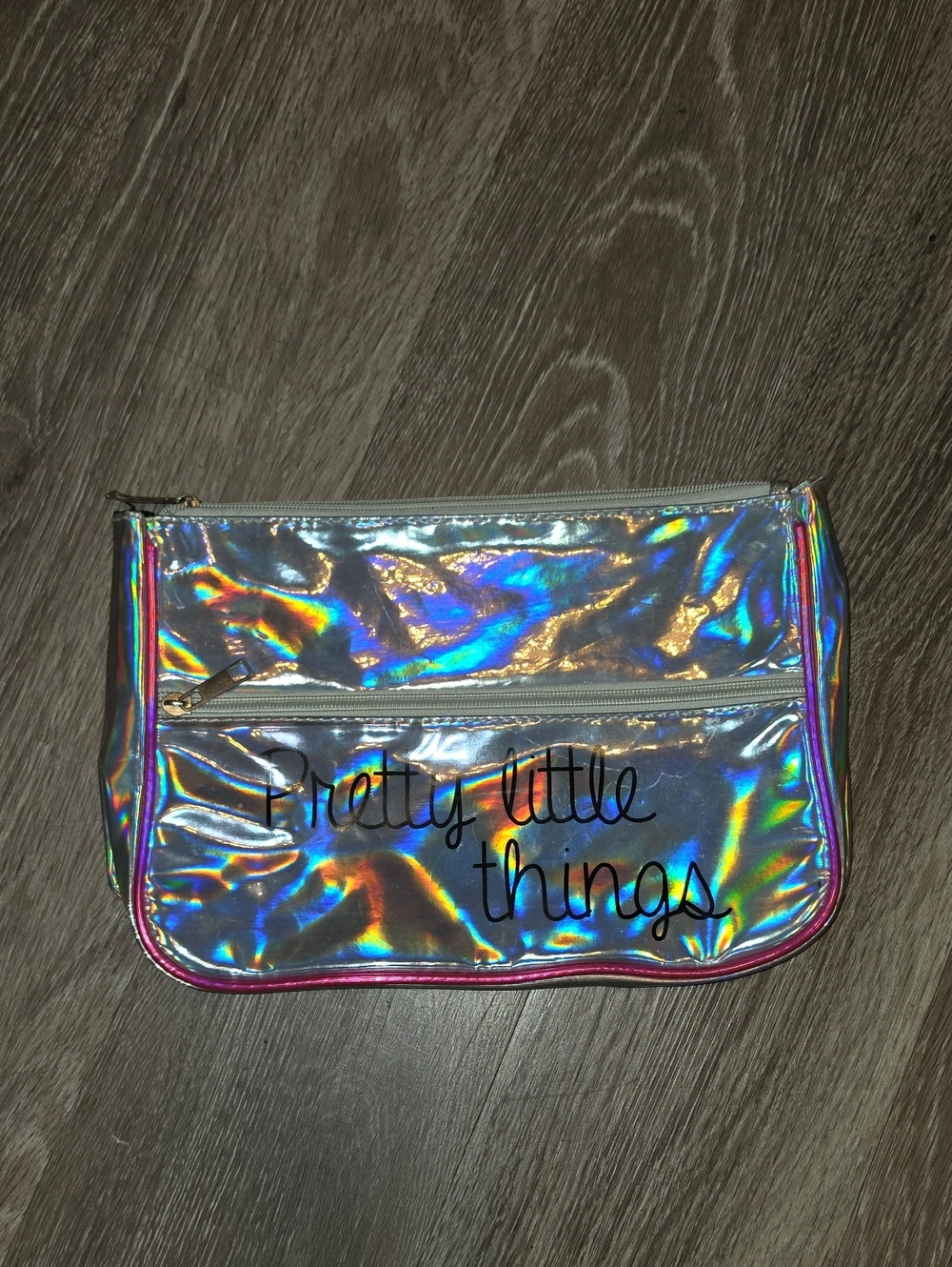 Pretty Little Things Bag!! Silver Black And Pink!